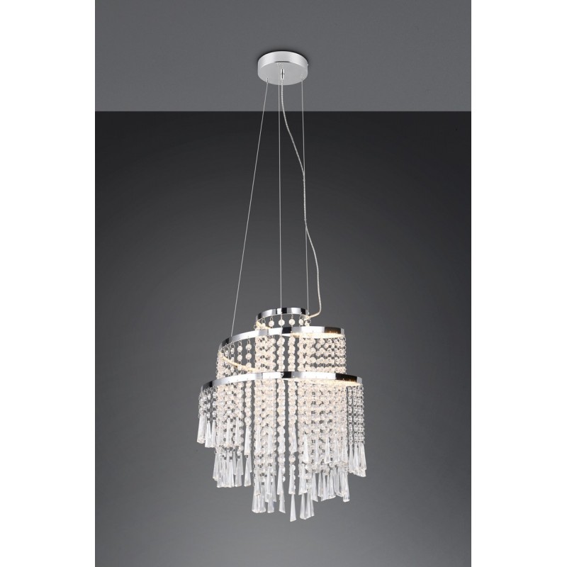 RL Lampa wisząca LED nowoczesna POMP R37341106 srebrny i odcienie srebra