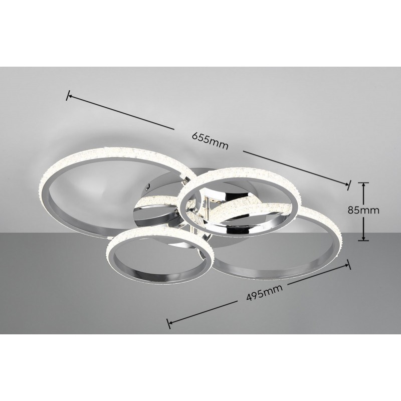 RL Lampa natynkowa LED CIRES R67364106 srebrny i odcienie srebra