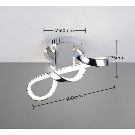 RL Kinkiet PADUA R27281106 srebrny i odcienie srebra