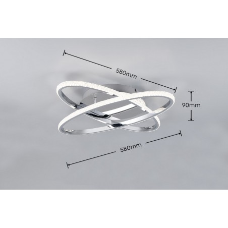 RL Lampa natynkowa LED LANE R67802106 srebrny i odcienie srebra