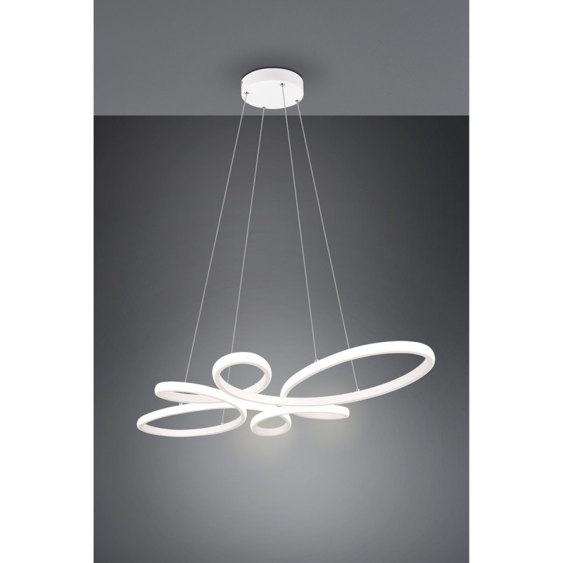 Trio Lampa wisząca LED nowoczesna FLY 345619131 biały
