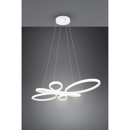 Trio Lampa wisząca LED nowoczesna FLY 345619131 biały