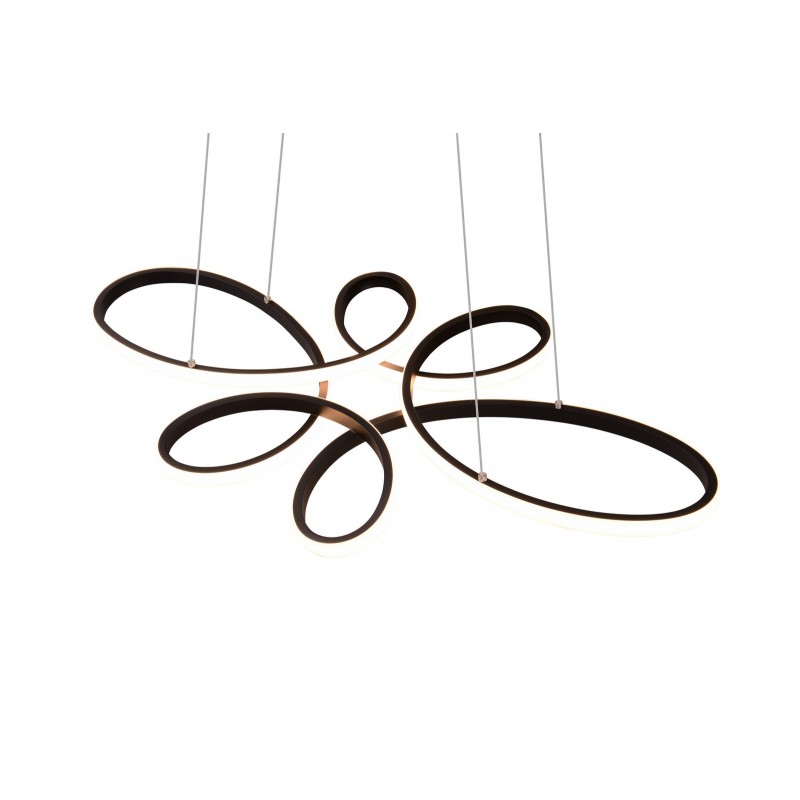 Trio Lampa wisząca LED nowoczesna FLY 345619132 czarny