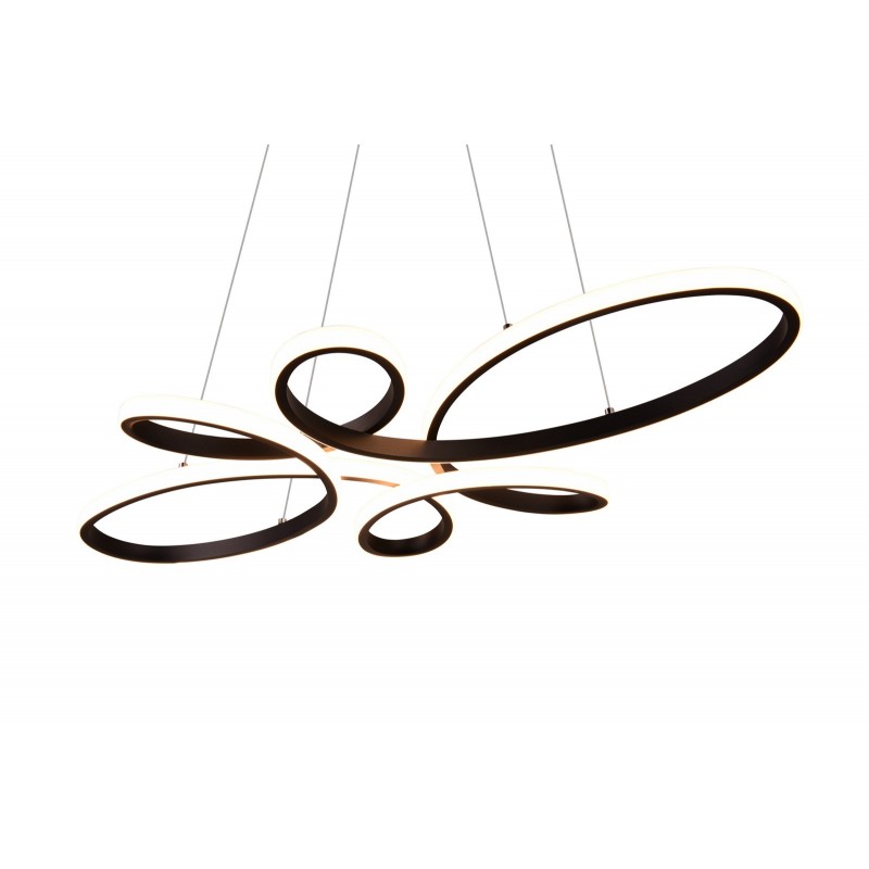 Trio Lampa wisząca LED nowoczesna FLY 345619132 czarny