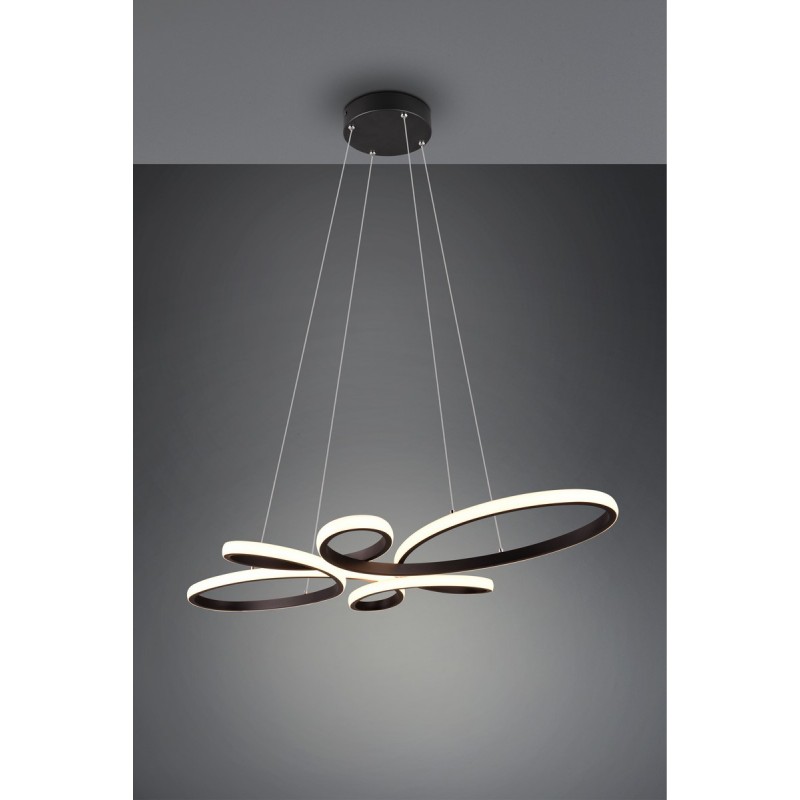 Trio Lampa wisząca LED nowoczesna FLY 345619132 czarny