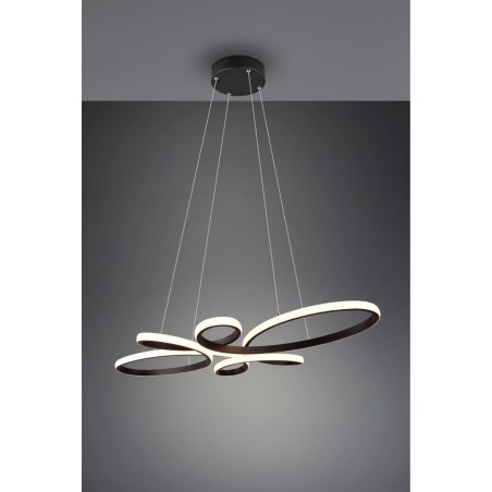 Trio Lampa wisząca LED nowoczesna FLY 345619132 czarny