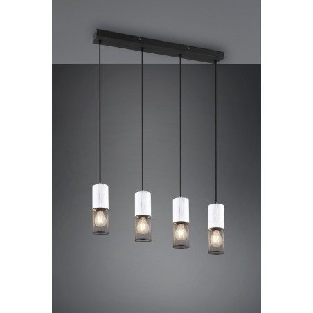 Trio Lampa wisząca nowoczesna TOSH 304300434 czarny, biały