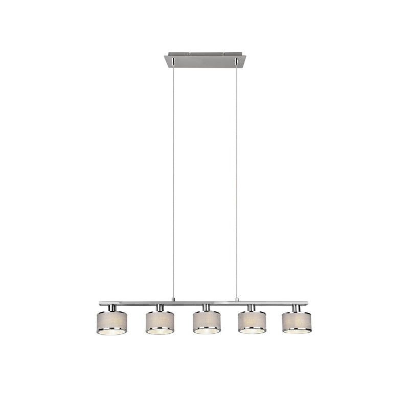 Trio Lampa wisząca nowoczesna KAPRUN 311600506 srebrny i odcienie srebra