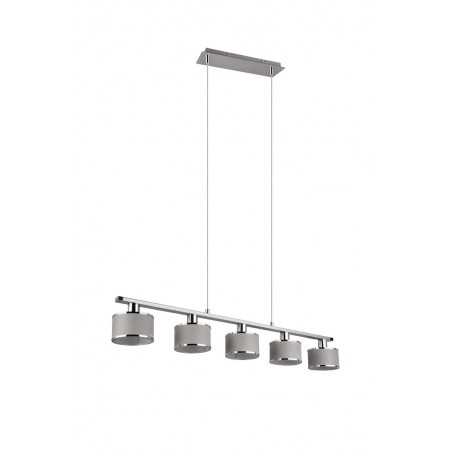 Trio Lampa wisząca nowoczesna KAPRUN 311600506 srebrny i odcienie srebra