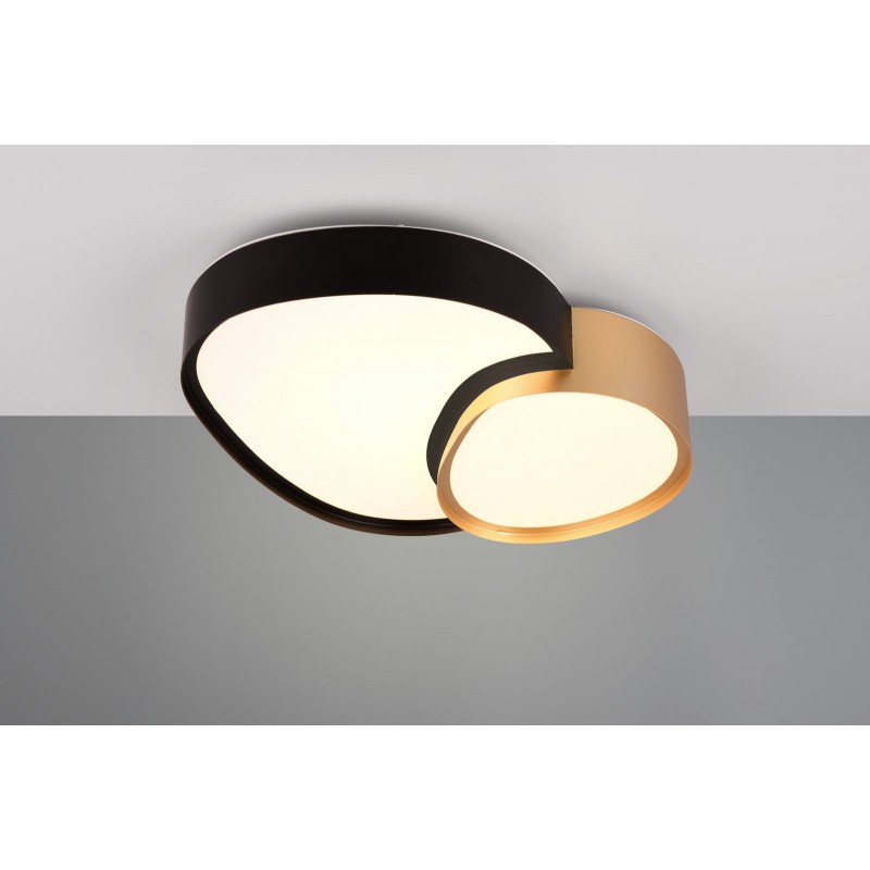 Trio Lampa natynkowa LED RISE 647510280 czarny, złoty i odcienie złota