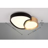 Trio Lampa natynkowa LED RISE 647510280 czarny, złoty i odcienie złota