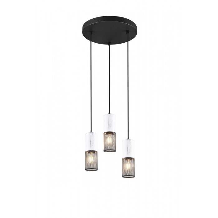 Trio Lampa wisząca nowoczesna TOSH 304330334 czarny, biały