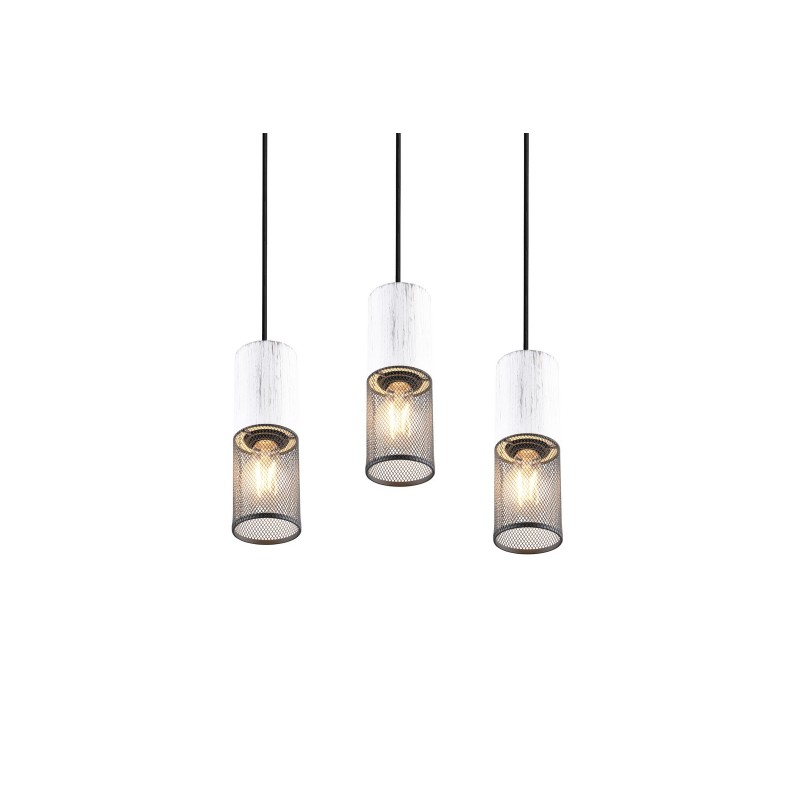 Trio Lampa wisząca nowoczesna TOSH 304330334 czarny, biały