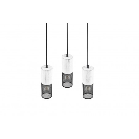 Trio Lampa wisząca nowoczesna TOSH 304330334 czarny, biały