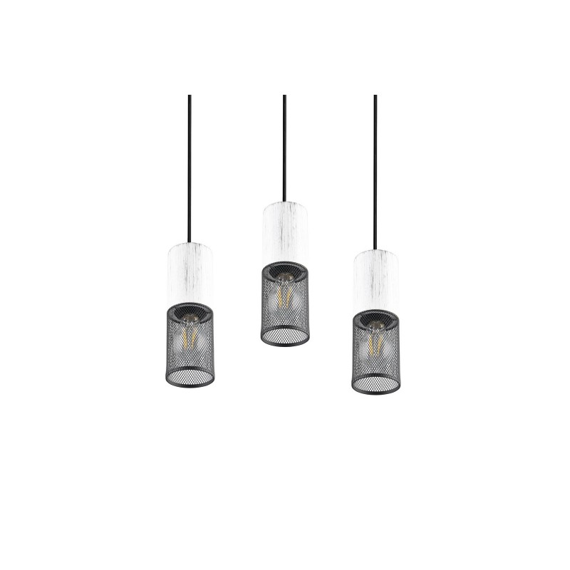 Trio Lampa wisząca nowoczesna TOSH 304330334 czarny, biały