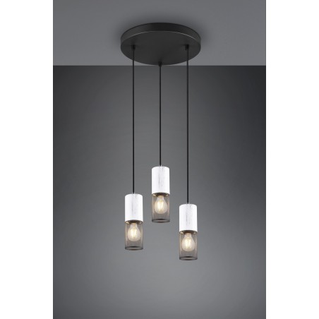 Trio Lampa wisząca nowoczesna TOSH 304330334 czarny, biały