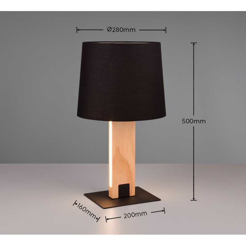 Trio Lampa stołowa RAHUL 547610232 czarny