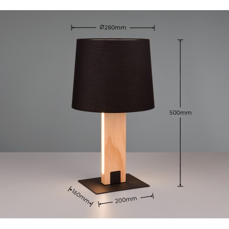 Trio Lampa stołowa RAHUL 547610232 czarny