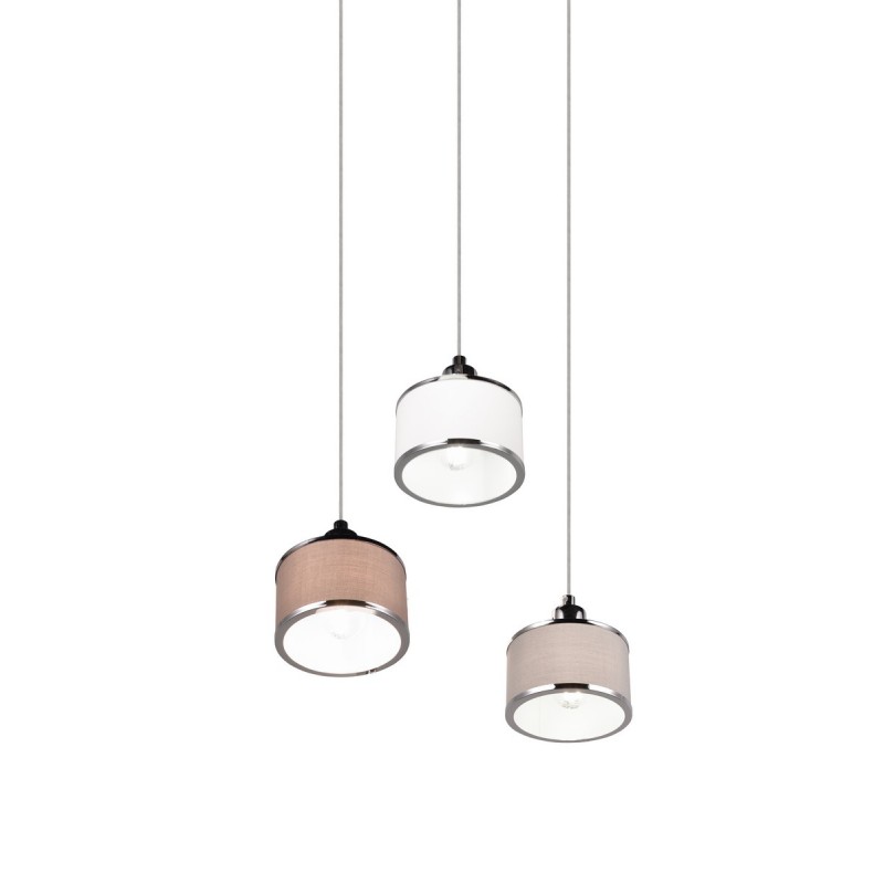 Trio Lampa wisząca nowoczesna KAPRUN 311630306 srebrny i odcienie srebra