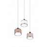 Trio Lampa wisząca nowoczesna KAPRUN 311630306 srebrny i odcienie srebra