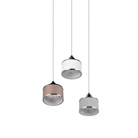 Trio Lampa wisząca nowoczesna KAPRUN 311630306 srebrny i odcienie srebra