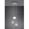 Trio Lampa wisząca nowoczesna KAPRUN 311630306 srebrny i odcienie srebra