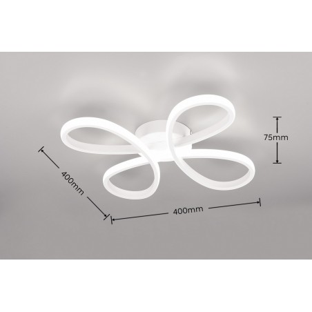 Trio Lampa natynkowa LED FLY 645610131 biały