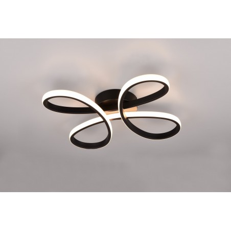 Trio Lampa natynkowa LED FLY 645610132 czarny