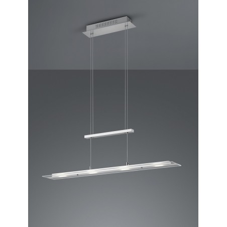 RL Lampa wisząca LED nowoczesna MILOS R32004107 srebrny i odcienie srebra