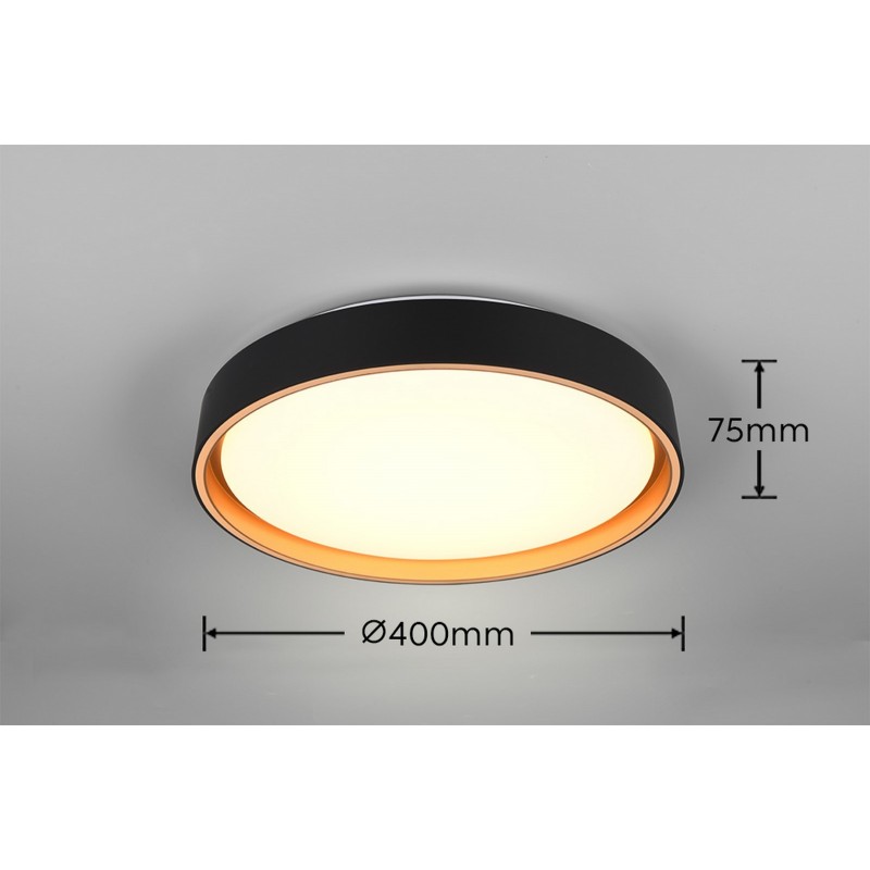 RL Lampa natynkowa LED FELIS R64391080 czarny, złoty i odcienie złota