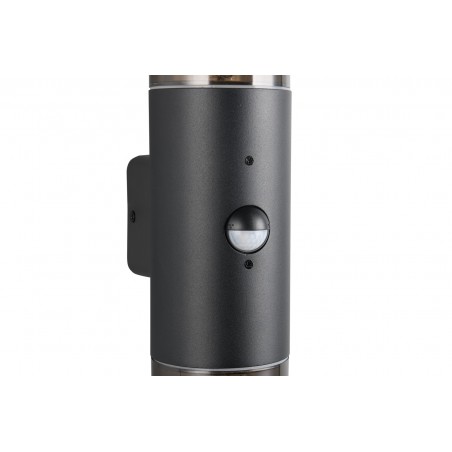 Trio Lampa zewnętrzna ścienna HOOSIC - CZUJNIK RUCHU 222260232 czarny