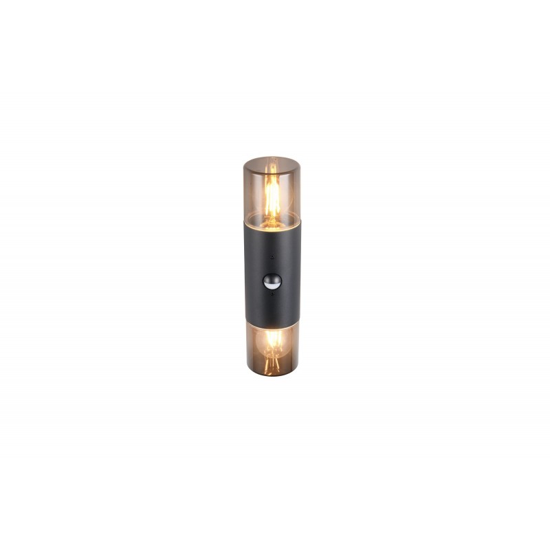 Trio Lampa zewnętrzna ścienna HOOSIC - CZUJNIK RUCHU 222260232 czarny
