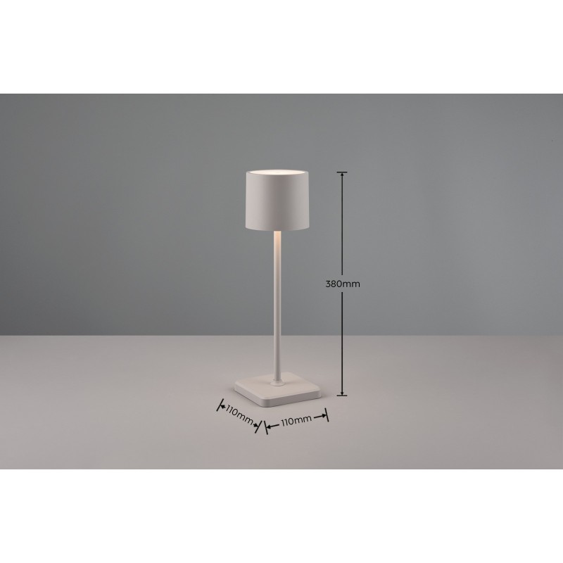 RL Lampa zewnętrzna przenośna FERNANDEZ R54096177 szary i odcienie szarości