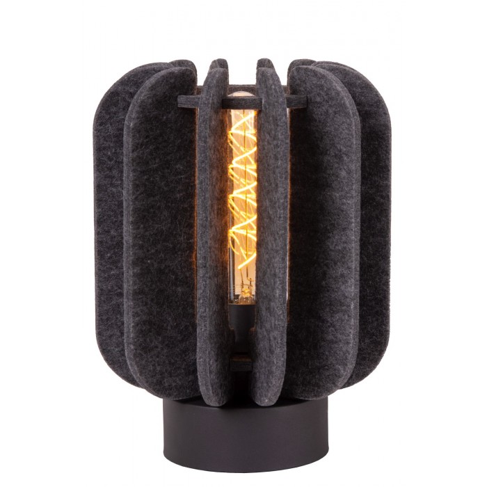 Lucide Lampa stołowa RAFAL 45592/01/36 szary i odcienie szarości, czarny