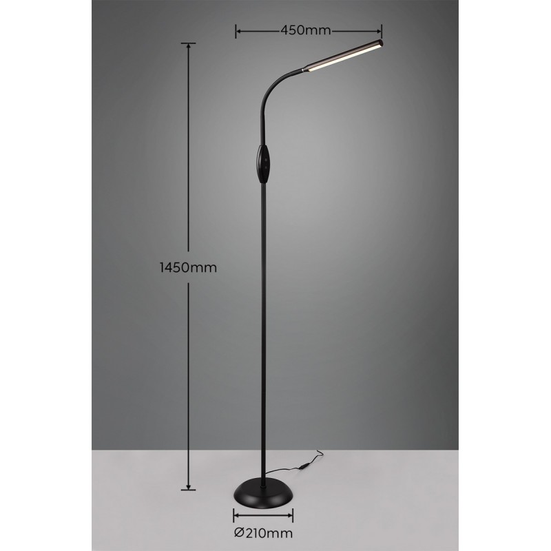 RL Lampa podłogowa TORO R47641102 czarny