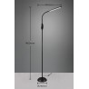 RL Lampa podłogowa TORO R47641102 czarny