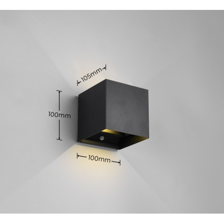 RL Kinkiet TALENT - CZUJNIK RUCHU R27759132 czarny