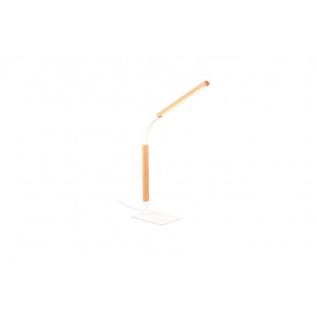 Trio Lampa stołowa NORRIS 545210131 biały, drewno jasne i ciemne