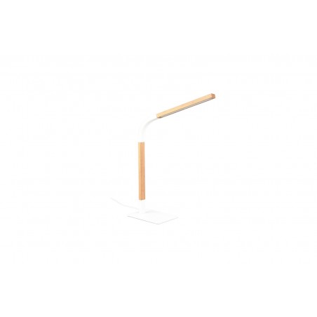 Trio Lampa stołowa NORRIS 545210131 biały, drewno jasne i ciemne