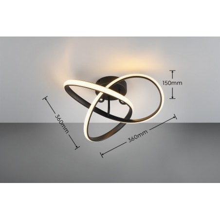 RL Lampa natynkowa LED MEO R62101132 czarny