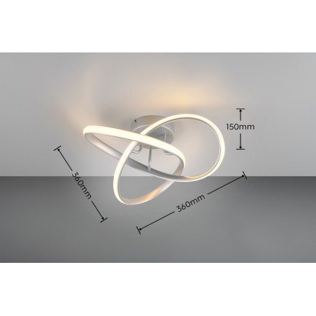 RL Lampa natynkowa LED MEO R62101187 srebrny i odcienie srebra