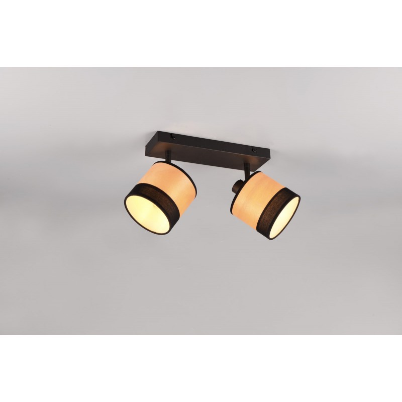 RL Kinkiet BOLZANO R81662032 czarny, drewno jasne i ciemne