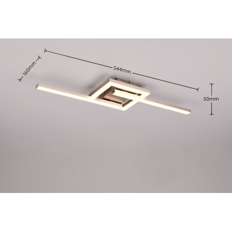 RL Lampa natynkowa LED VIALE R67303107 srebrny i odcienie srebra