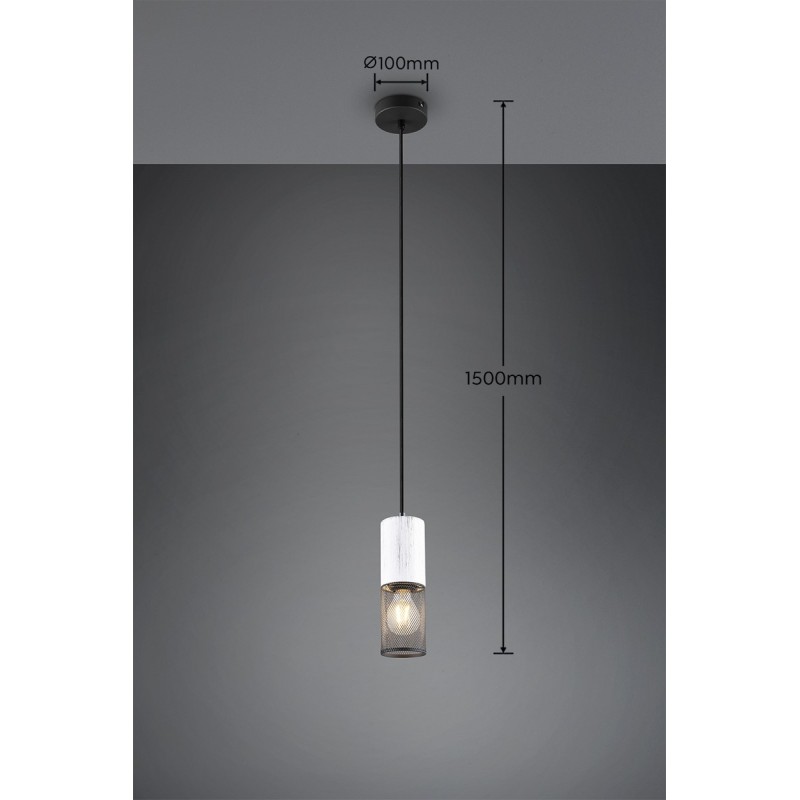 Trio Lampa wisząca nowoczesna TOSH 304300134 czarny, biały