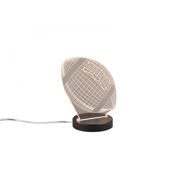 RL Lampa stołowa FOOTBALL R52821132 czarny