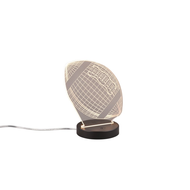 RL Lampa stołowa FOOTBALL R52821132 czarny