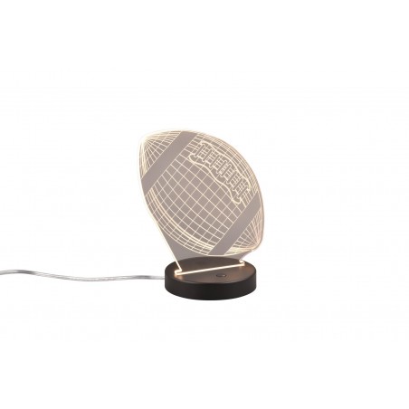 RL Lampa stołowa FOOTBALL R52821132 czarny