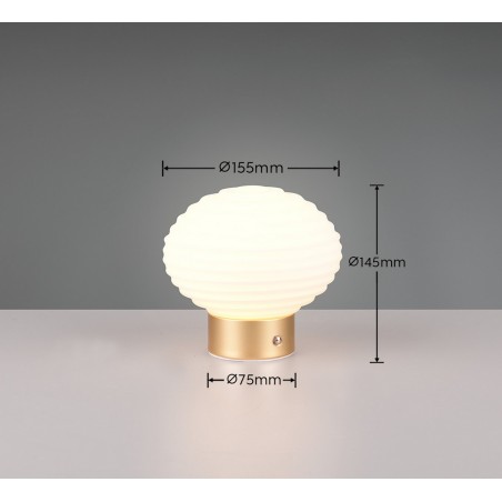 RL Lampa stołowa EARL R57771101 złoty i odcienie złota