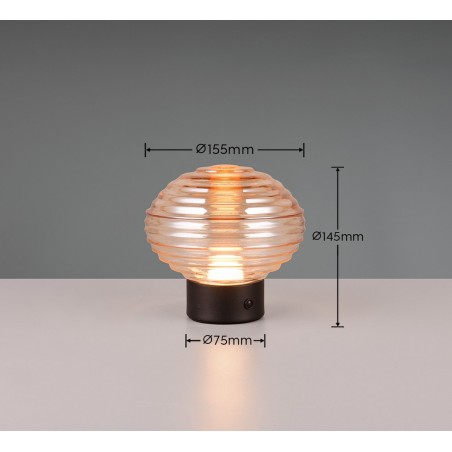 RL Lampa stołowa EARL R57771113 czarny, inny