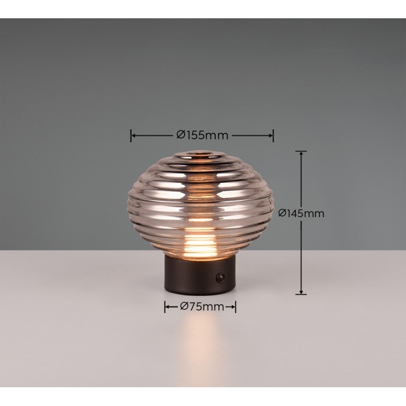RL Lampa stołowa EARL R57771154 czarny